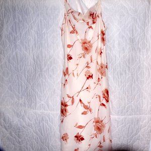 New York And Company Beige Floral Dress #